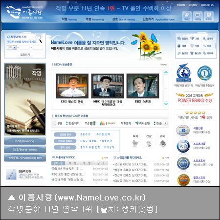 신생아 작명 및 개명 이름짓기 기준, 작명소․작명원마다 달라