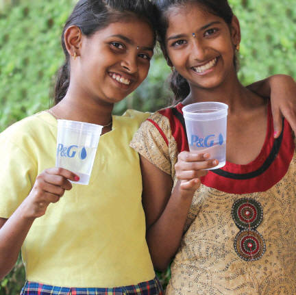 P&G의 '어린이를 위한 안전한 식수 (Children's Safe Drinking Water)' 캠페인.