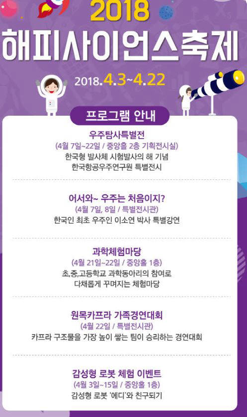 4월은 과학의 달, 온 가족이 즐기는 과학의 달 행사는?