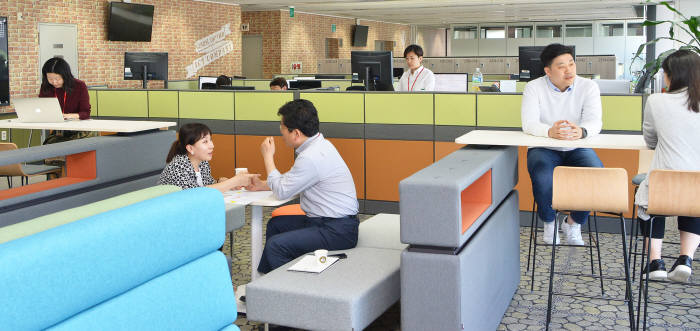 SK(주)C&C 공유 오피스 전경. SK(주)C&C 제공