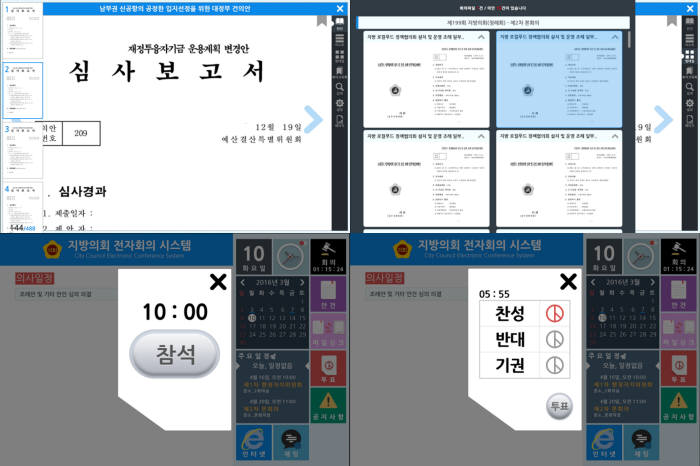 통합 전자회의 시스템 활용 예시. 제윤 제공