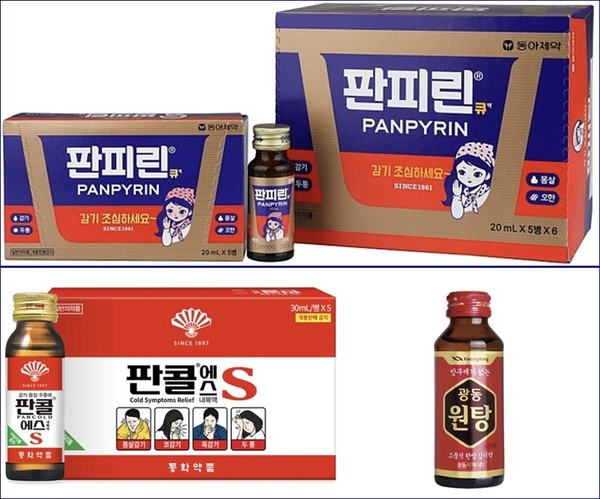 OTC 감기약 상위 품목. (사진/각사)