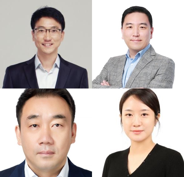 (시계방향)윤종규, 이상명, 홍연진, 조성환 신임 상무. 사진/삼성바이오로직스