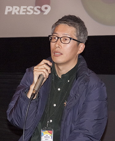 영화제 GV를 진행하고 있는 김창수 감독 (사진=김창수 감독)