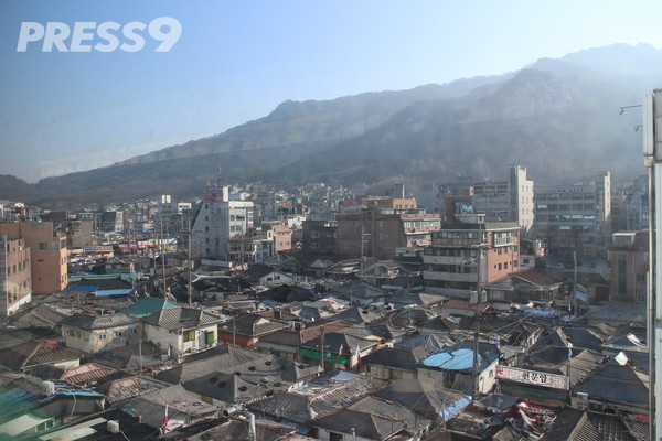 당고개역에서 바라본 희망촌쪽 풍경 (사진=임준 기자)
