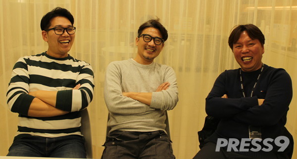 에어포유 오태훈 공동대표, 안정동 마케팅 이사, 김재춘 공동대표