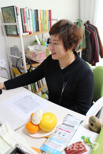 김정연 대표와 조이풀마인드케어 (사진=임준 기자)