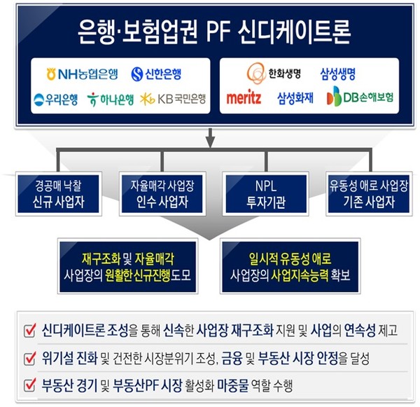 은행 보험업권 PF 신디케이트론 개요. 자료/금융위원회