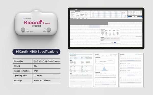 심전도 모니터링 플랫폼 Hicardi+ H100. 사진/동아에스티