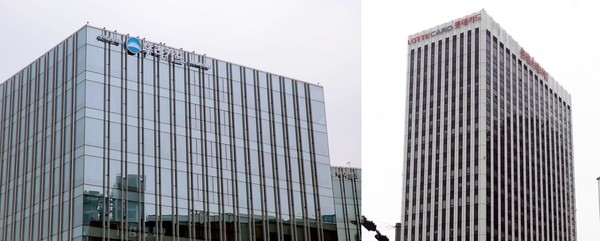 우리카드(좌) 및 롯데카드(우). 사진/각 사